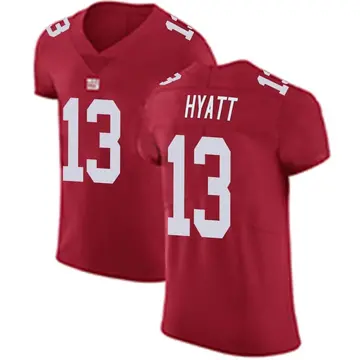 Nike Men's New York Giants Jalin Hyatt #84 Blue Game Jersey