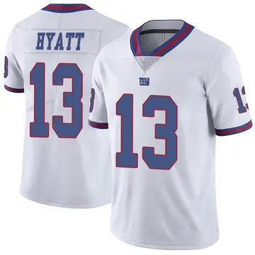 Nike Men's New York Giants Jalin Hyatt #84 Blue Game Jersey