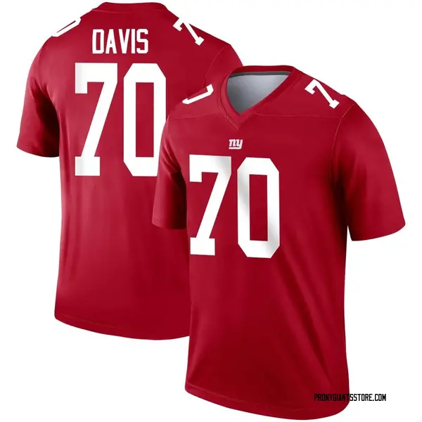 Men's Wyatt Davis New York Giants Legend Red Inverted Jersey - Giants Store