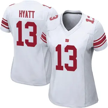 Nike Men's New York Giants Jalin Hyatt #84 Blue Game Jersey