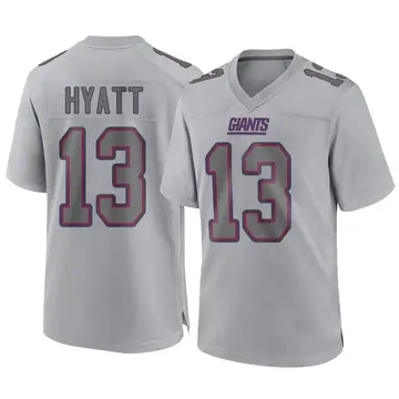 Nike Men's New York Giants Jalin Hyatt #84 Blue Game Jersey